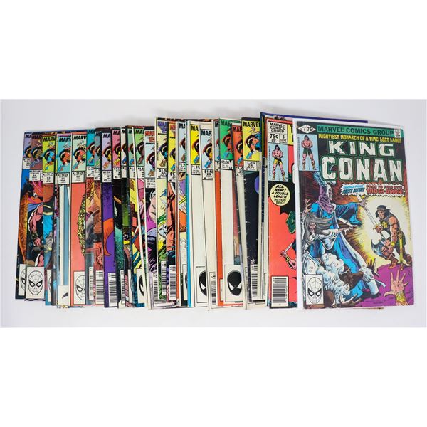 CONAN COMICS --- 33 ISSUES INCL #1'S
