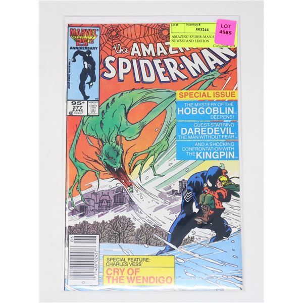 AMAZING SPIDER-MAN #277 --- NEWSSTAND EDITION