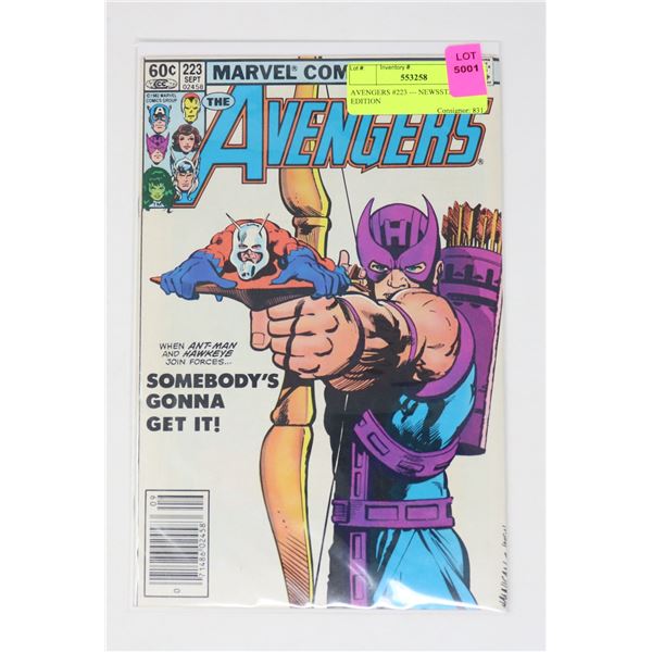 AVENGERS #223 --- NEWSSTAND EDITION