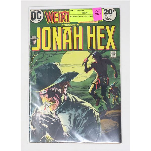 WEIRD WESTERN TALES #20