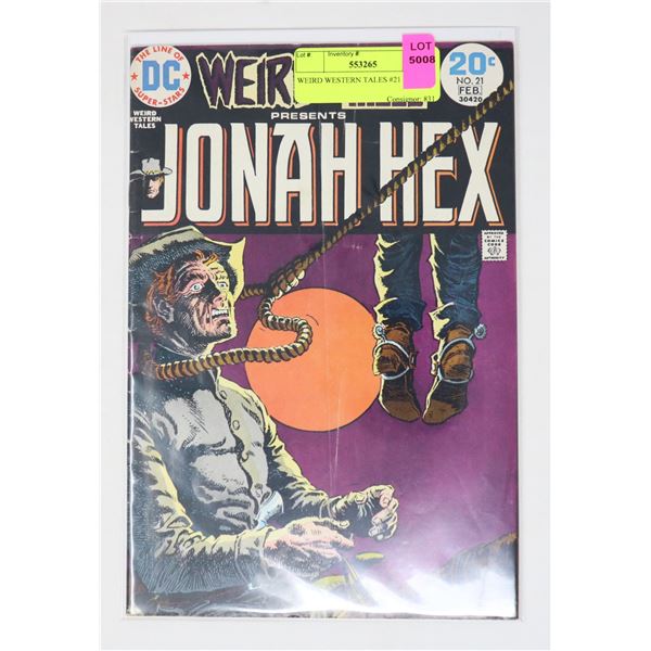 WEIRD WESTERN TALES #21