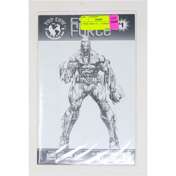 CYBER FORCE #1 --- VARIANT COVER