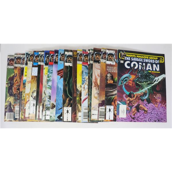 SAVAGE SWORD OF CONAN --- 22 ISSUES