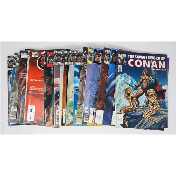 SAVAGE SWORD OF CONAN --- 23 ISSUES