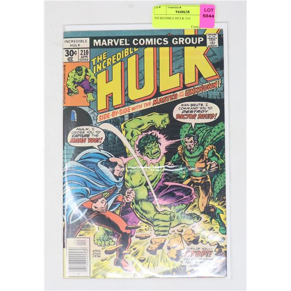 INCREDIBLE HULK 210