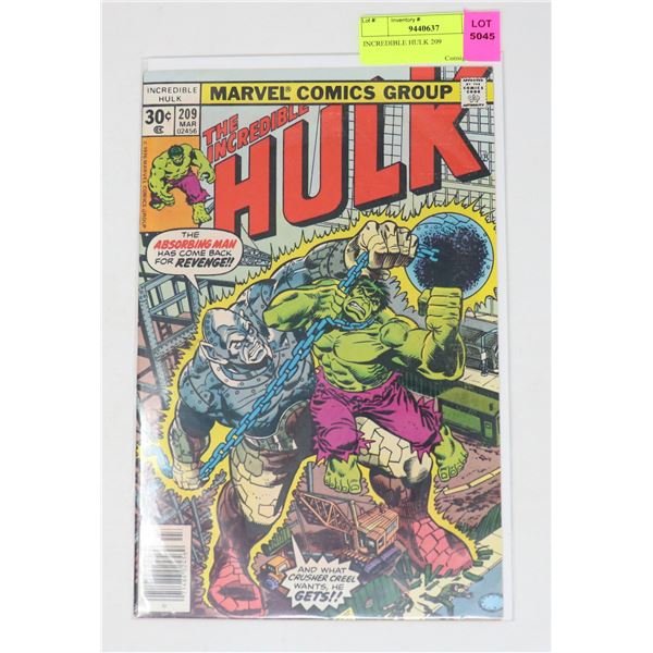 INCREDIBLE HULK 209
