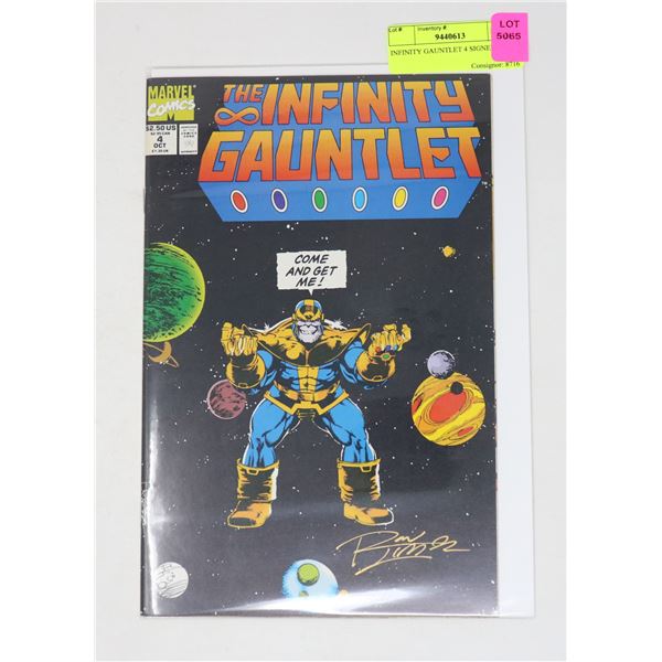 INFINITY GAUNTLET 4 SIGNED