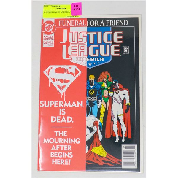 JUSTICE LEAGUE AMERICA 70