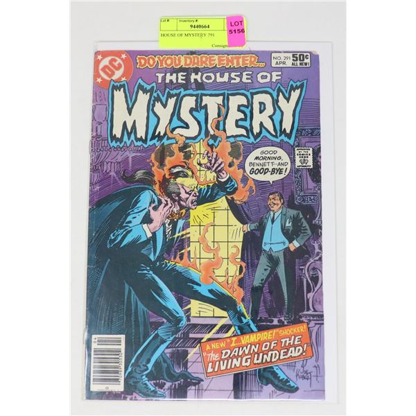 HOUSE OF MYSTERY 291