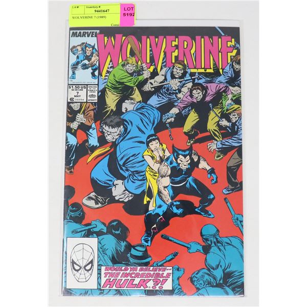 WOLVERINE 7 (1989)