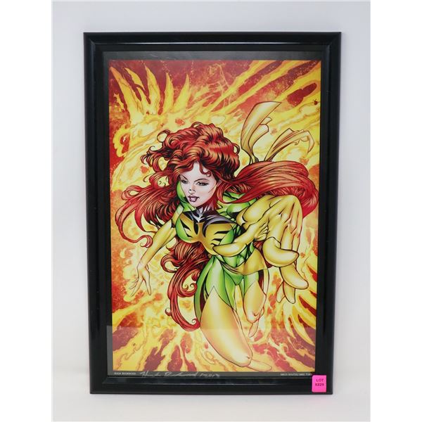 MARVEL PRINT SIGNED BY HUGH ROOKWOOD