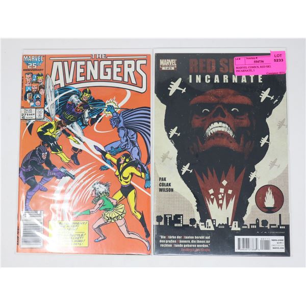 MARVEL COMICS BUNDLE RED SKULL INCARNATE, 1 --