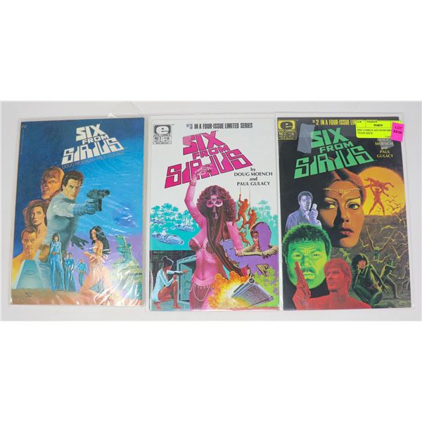 EPIC COMICS, SIX FROM SIRIUS ASSORTED