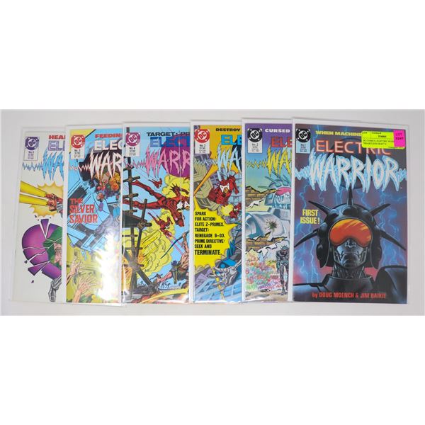 DC COMICS, ELECTRIC WARRIOR 7 COMICS