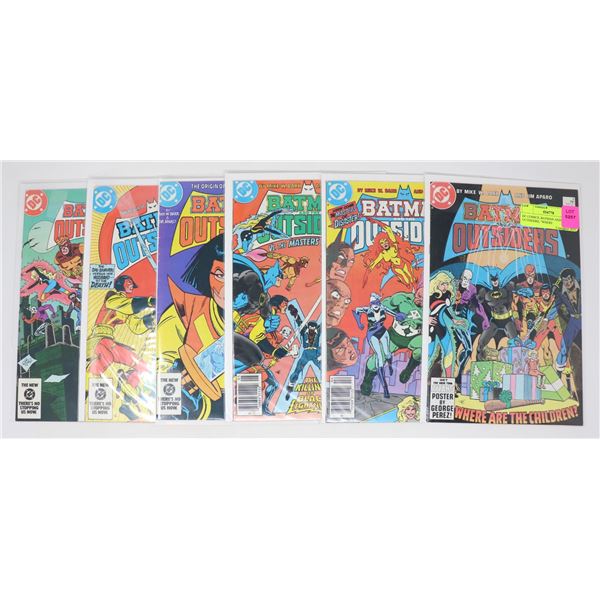 DC COMICS, BATMAN AND THE OUTSIDERS ASSORTED 6