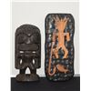 Image 1 : KOA FISHERMAN PLAQUE BY KAHAWAI & HAND CARVED HAWAIIAN TIKI (2 PCS)