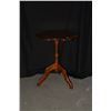 Image 1 : WOOD TILT TOP SIDE TABLE (25" H X 20" D), (FROM REV. CLARENCE GUERREIRO COLLECTION)