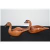 Image 1 : HAND CARVED HAWAIIAN DUCK; SIGNED AND HAND CARVED  NENE W/3 EGGS BY RITA HOLDEN (5 PCS)