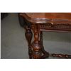 Image 2 : CARVED WOOD TABLE (20" H X 27" W X 22" D) (FROM REV. CLARENCE GUERREIRO COLLECTION)