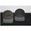 Image 1 : OLD METAL BOOKENDS, OAHU COLLEGE/PUNAHOU SCHOOL (2 PCS)