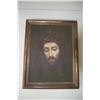 Image 1 : FRAMED OIL ON CANVAS, "JESUS WITH CROWN OF THORNS"; SIGNED  A. DEIMEL (18 3/4" X 14 1/2") (FROM REV.