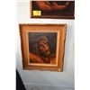 Image 1 : FRAMED OIL ON CANVAS, "HEAD OF CRUCIFIED JESUS" (27 3/4" X 24 3/4") (FROM REV. CLARENCE GUERREIRO CO