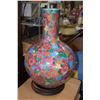 Image 1 : CHINESE MILLEFLEUR VASE & STAND (10" W X 15" H)