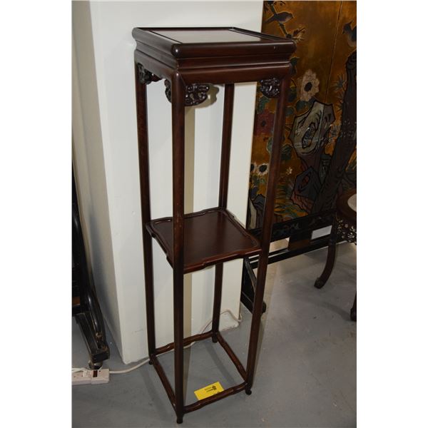 CHINESE 2 TIER ROSEWOOD PEDESTAL