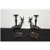 Image 1 : BRONZE DEER CANDLE HOLDERS (PAIR)