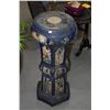 Image 1 : ANTIQUE COBALT BLUE SHIWAN POTTERY PLANT STAND