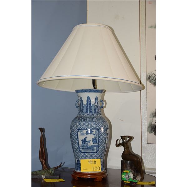 BLUE & WHITE LAMPS (PAIR)