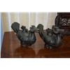 Image 1 : CHINESE BRONZE MANDARIN DUCK CENSERS (PAIR)