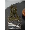 Image 1 : BRONZE FEMALE NUDE FIGURES ON MARBLE BASE