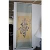 Image 1 : HANDPAINTED SILK SCROLL "SHOU"; SIGNED