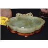 Image 1 : BURNT SERPENTINE BOWL W/STAND (2 PCS)