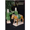 Image 1 : SANCAI GLAZED TANG FIGURES, 2 MEN & HORSE (3 PCS)
