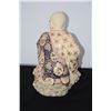 Image 2 : JAPANESE GLAZED POTTERY BUDDHIST FIGURE, LATE 19TH CENTURY MEIJI PERIOD (DAMAGED FINGERS) APPRAISED 