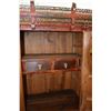 Image 2 : CHINESE RED LACQUER ARMOIRE WITH CROWN (67" H  X 39 1/2" W X 25 1/2" D, 72" H WITH CROWN)  (FROM REV