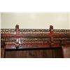 Image 3 : CHINESE RED LACQUER ARMOIRE WITH CROWN (67" H  X 39 1/2" W X 25 1/2" D, 72" H WITH CROWN)  (FROM REV