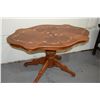 Image 1 : COFFEE/TEA TABLE WITH MARQUETRY INLAY