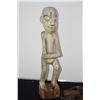 Image 2 : CARVED FIGURE (24" H) & CARVED BOWL (9" X 19") (2 PCS)