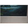 Image 3 : FRAMED PAINTING ON CANVAS, "HAWAIIAN WATERFALL", SIGNED RAYMOND BARRETT