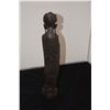 Image 3 : CARVED WOOD CHINESE KWAN YIN & CHINESE BOX W/DRAGON MOTIF (17" H) (2 PCS)