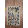 Image 1 : UNFRAMED SILK MUGHAL POLYCHROME COURT PAINTING (33" X 22")