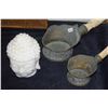 Image 1 : STONE BUDDHA HEAD & 2 CHINESE IRONS WITH BONE HANDLES (3 PCS)