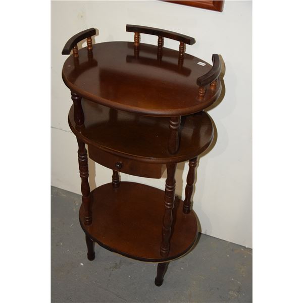 ROUND STAND/TABLE (31" H X 15 1/2" W X 12" D) (FROM REV. CLARENCE GUERREIRO COLLECTION)