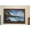 Image 1 : FRAMED OIL ON CANVAS, "BIG ISLE COAST LINE" (27" X 39')