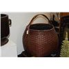 Image 1 : LARGE IKEBANA COAL BASKET (FLOWER & STAND NOT INCLUDED)