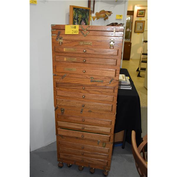 12 DRAWER ROLLING STORAGE CHEST