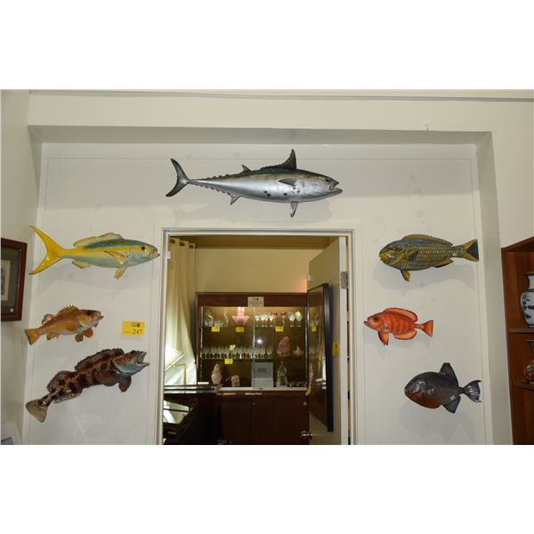 TAXIDERMY FISH (7 PCS)